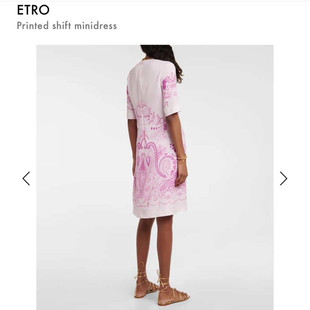ETRO printed mini shift dress - Picture 2 of 9